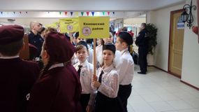 Построение перед торжественным открытием
